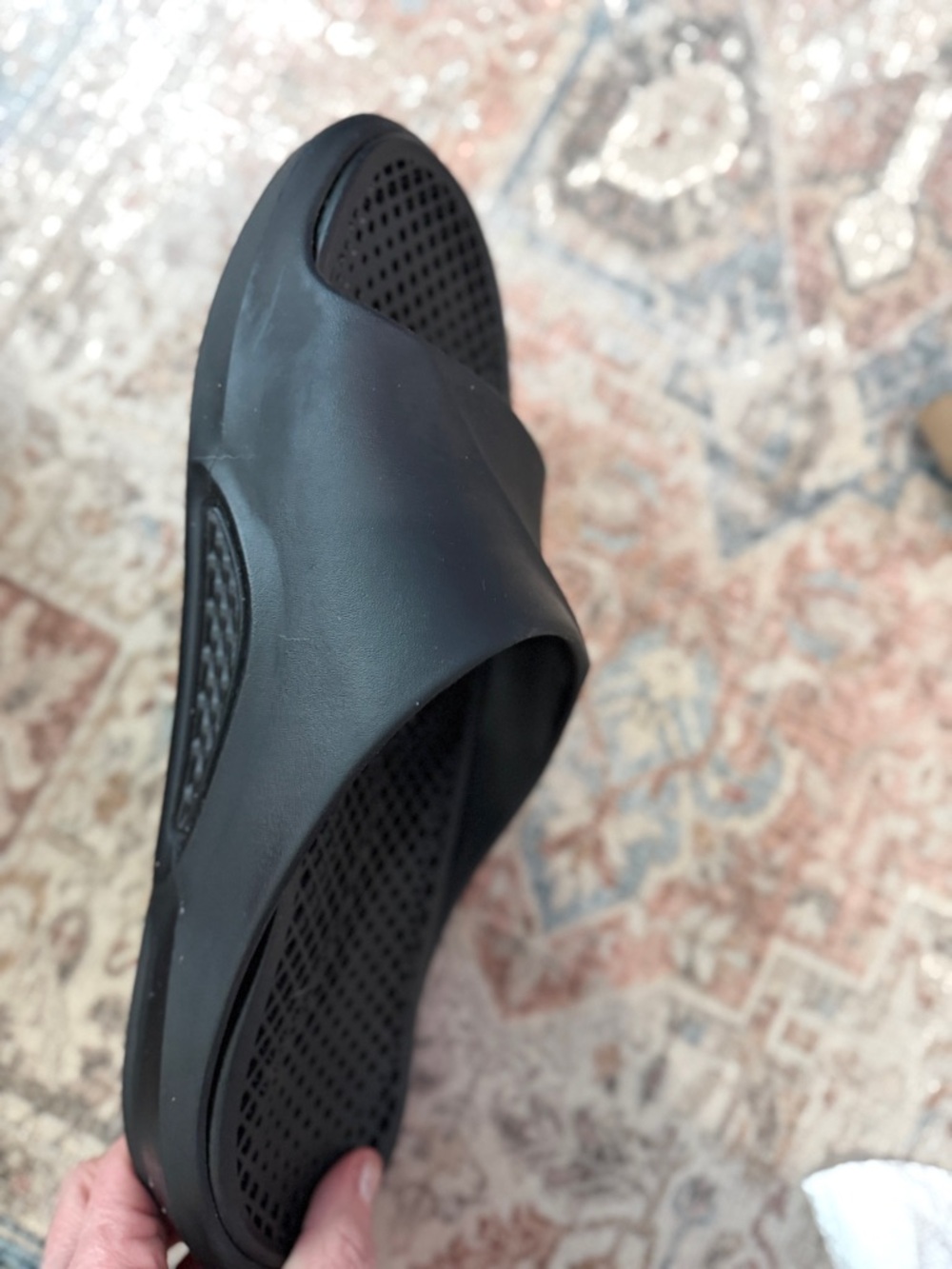 Asics Actibreeze Hybrid Slide Sandal in Black - Picture 10 of 12